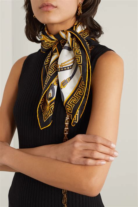 atelier versace scarf|versace silk scarf women.